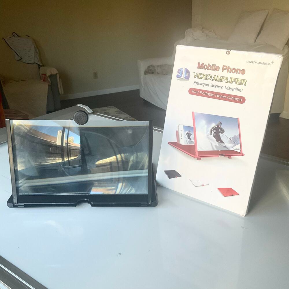 18" Screen Magnifier for Cell Phone – 3D HD Magnifing Screen Enlarger Projector